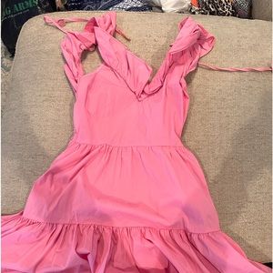 Cute pink Annie wear dress from a boutique